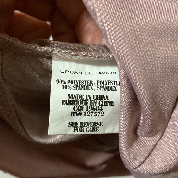 Urban behavior pink dress with lace and rhinestone one arm - Picture 5 of 8